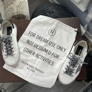 Golden Goose Hi Star Leather Sneaker Size 36!